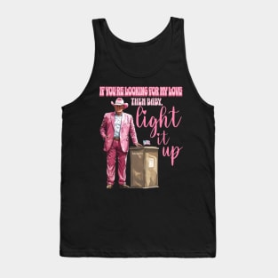 Then Baby Light It Up Western Donald, Trump 2024 Tank Top